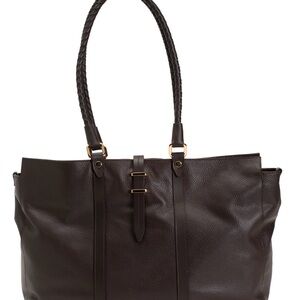 Divina Firenze Dark Brown Leather Tote Bag